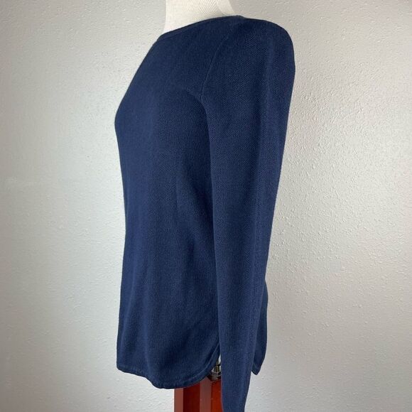 Talbots Navy Blue Long Sleeve Sweater Size S EUC - Picture 3 of 6